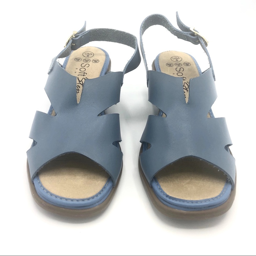 Low heel Sandal in Blue-8762